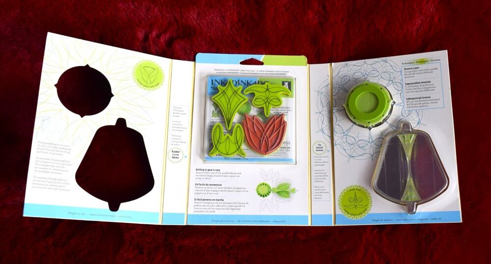 Inkadinkado StampIng Gear Circle Stamping Wheel and Starter Set Brand New